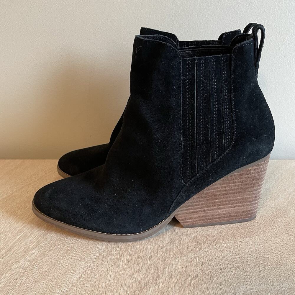 Toms Noa Pull On Wedge Booties Size 11